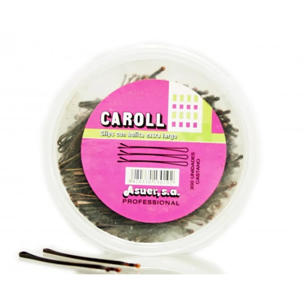 Asuer Horquilla Con Bolita Extra Largo Castaño Caroll 300uds Asuer Horquilla Con Bolita Extra Largo Castaño Caroll 300uds